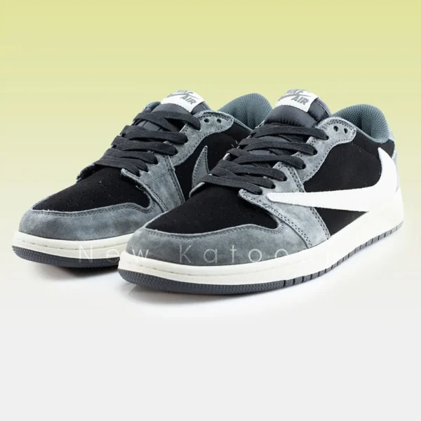 نایک ایر جردن 1 لو تراویس اسکات بلک گری