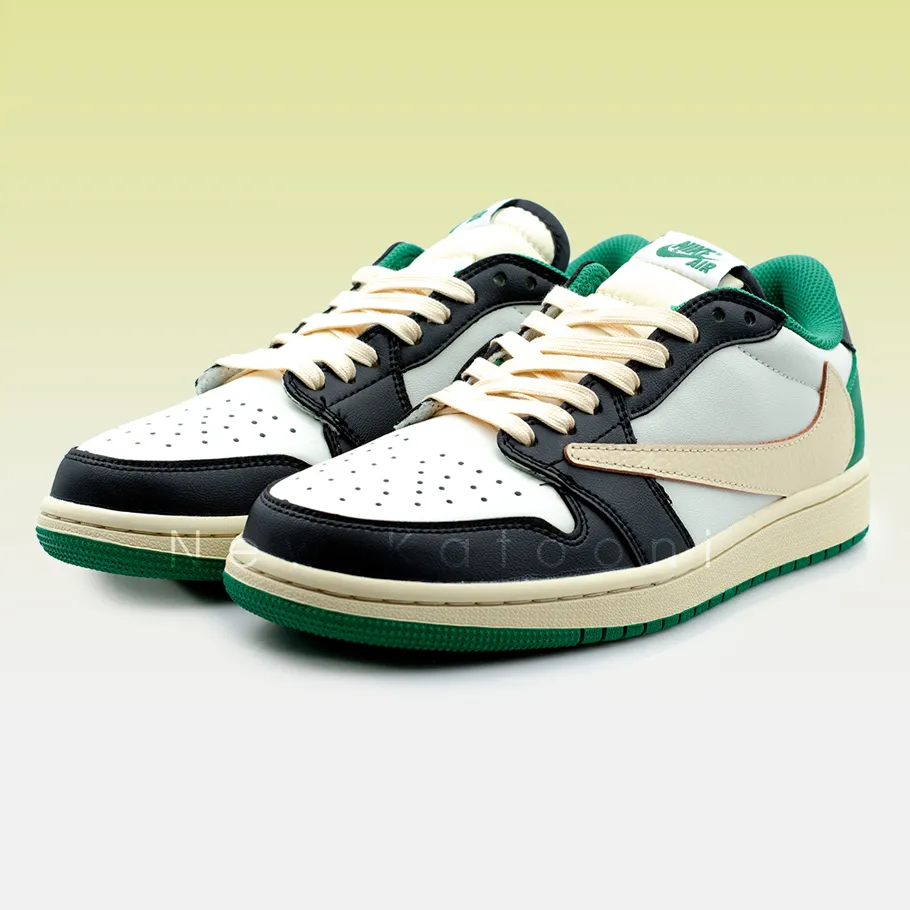 نایک ایر جردن 1 لو تراویس اسکات فراگمنت پاین گرین